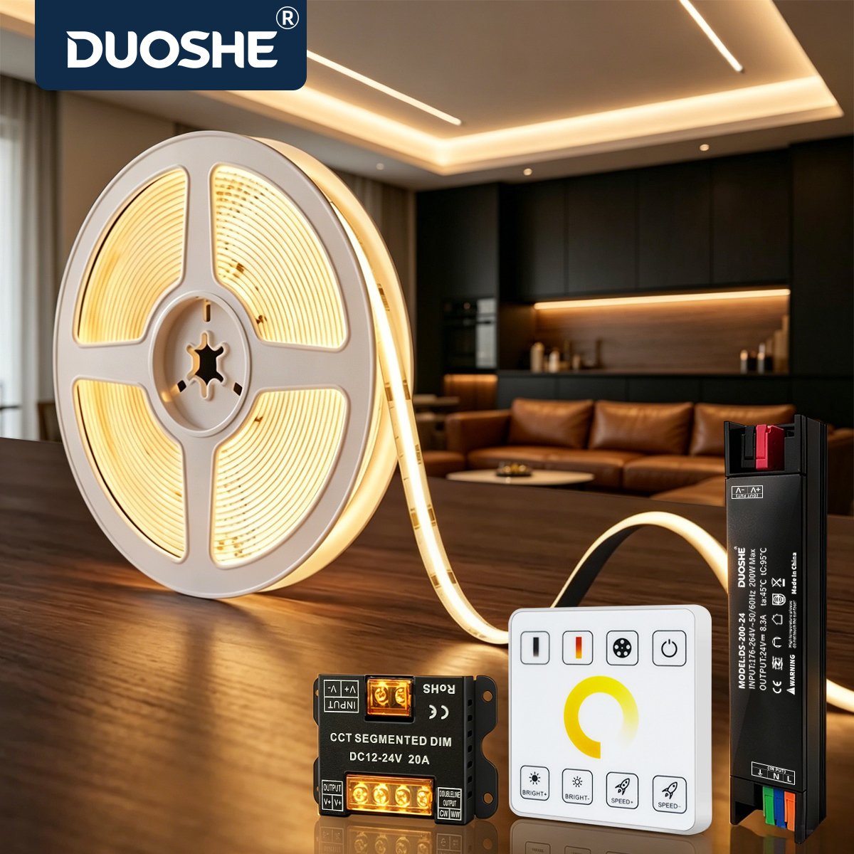 COB LED Panel Remote-Controlled Light Strip Kit 10meter/393.7-inch - MBGC24SS100
