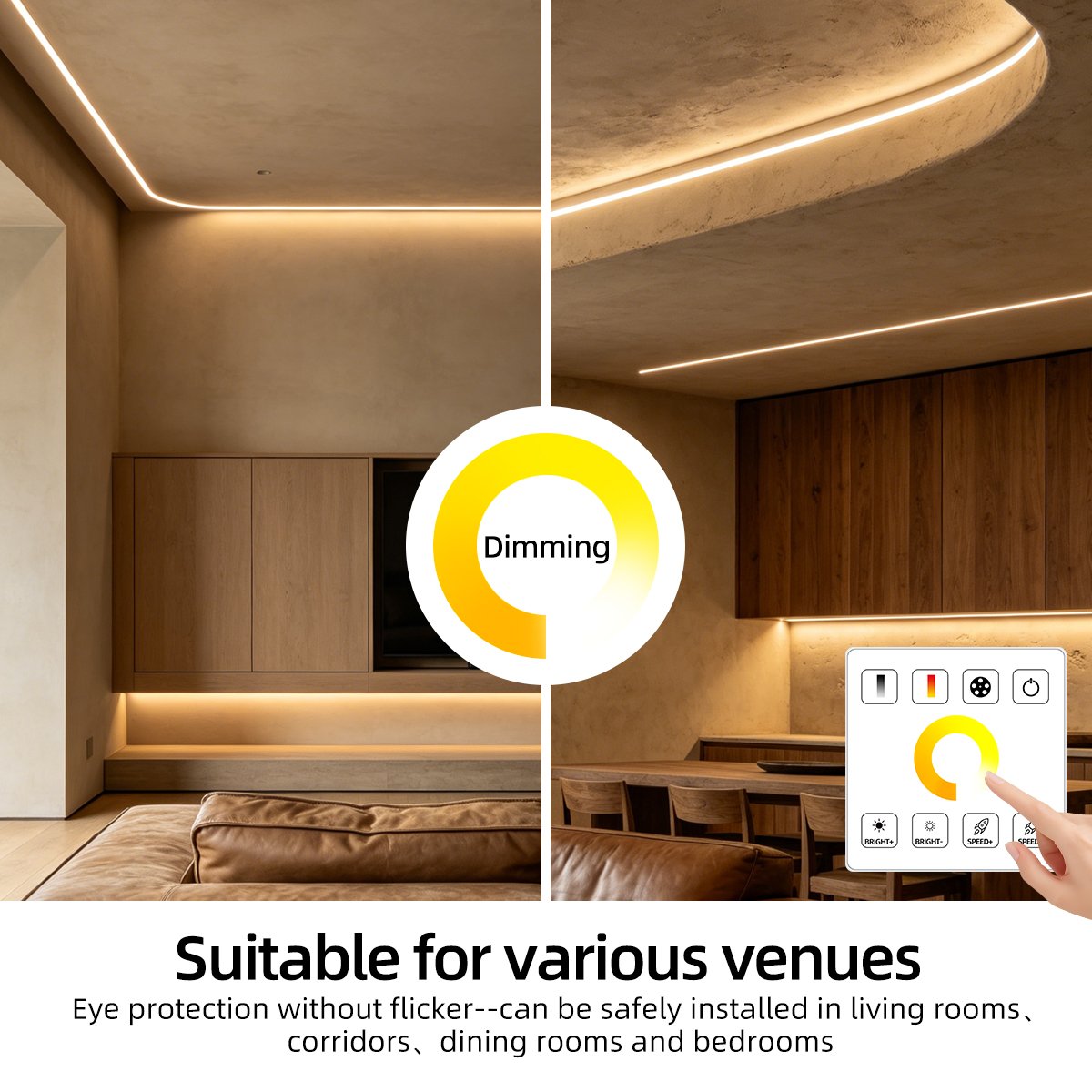 COB LED Panel Remote-Controlled Light Strip Kit 10meter/393.7-inch - MBGC24SS100 - Image 2